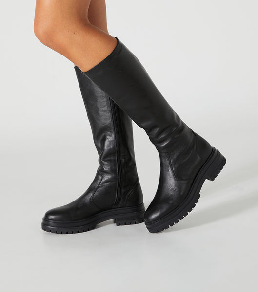 Botas de combate Tony Bianco Wanda Black Venice 4.5cm Negras | MCLFT19229