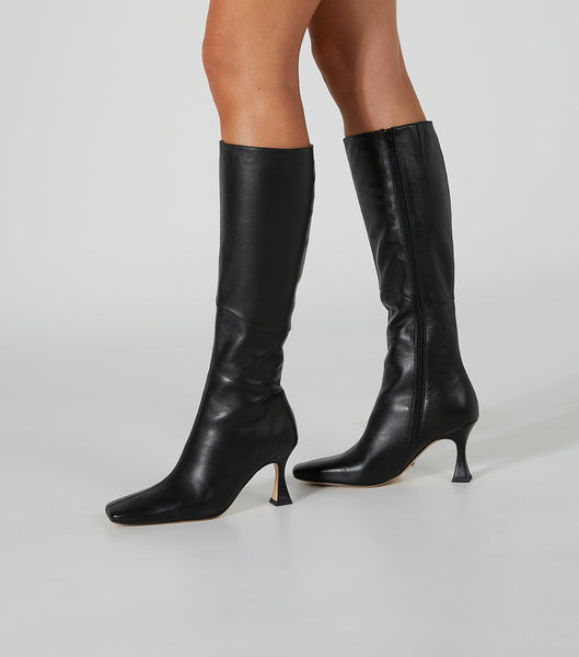 Botas de media pantorrilla Tony Bianco Fantasy Black Venice 8cm Negras | DCLVO41876