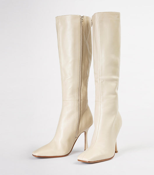 Botas de media pantorrilla Tony Bianco Havana Vanilla Nappa 10.5cm Amarillo Claro | PCLQX71644