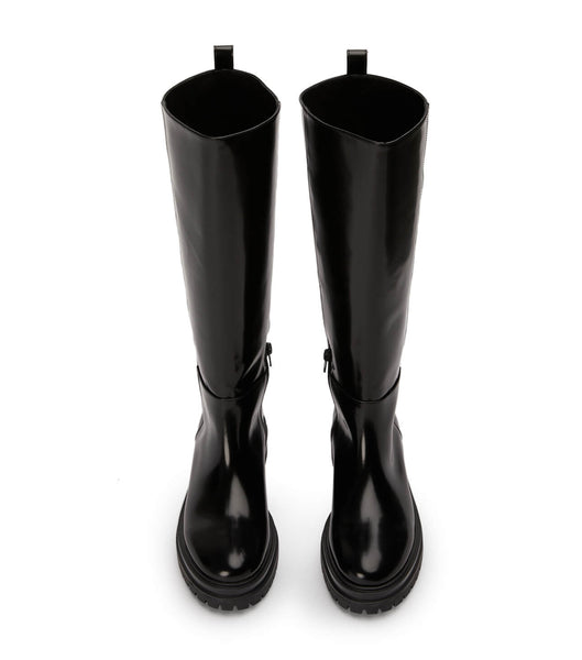 Botas de media pantorrilla Tony Bianco Welly Black Hi Shine 4.5cm Negras | XCLGW76611