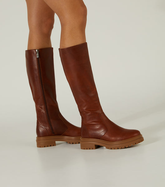 Botas de media pantorrilla Tony Bianco Wanda Cognac 4.5cm Marrones | ZCLNQ31982