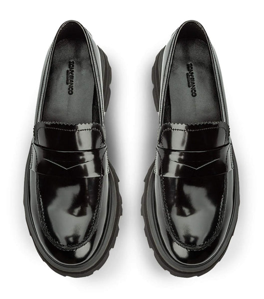 Loafers Tony Bianco Axell Black Hi Shine 4.5cm Negras | CLJZR30286