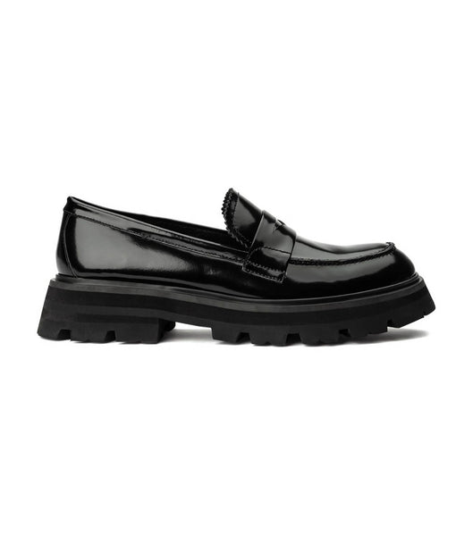 Loafers Tony Bianco Axell Black Hi Shine 4.5cm Negras | CLJZR30286