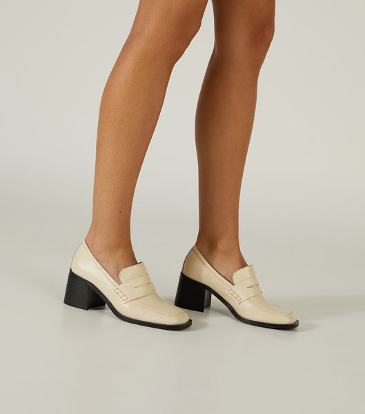 Loafers Tony Bianco Lomax Ecru Venice 6.5cm Blancas | CLJVR94388