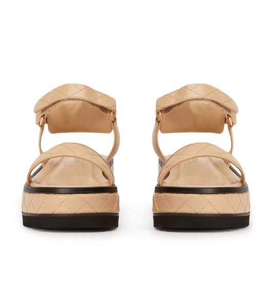 Sandalias Planas Tony Bianco Zahara Beech Nappa 6cm Beige | CLZDE33375