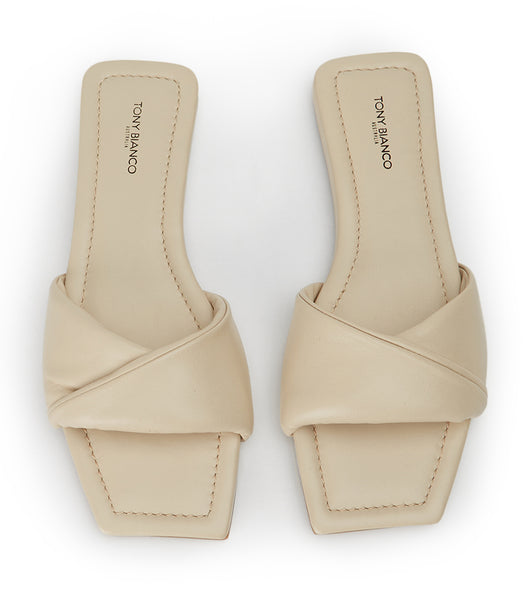 Sandalias Tony Bianco Echo Vanilla Nappa 1.5cm Amarillo Claro | CLDFL44891