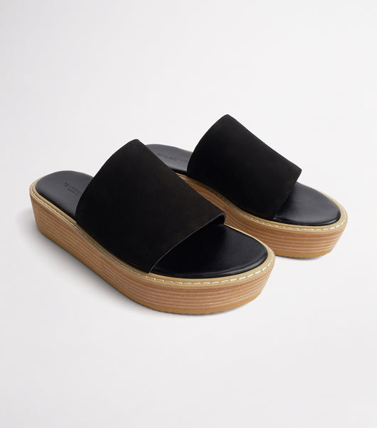 Sandalias de Diapositivas Tony Bianco Elke Black 4.5cm Negras | QCLWA56798