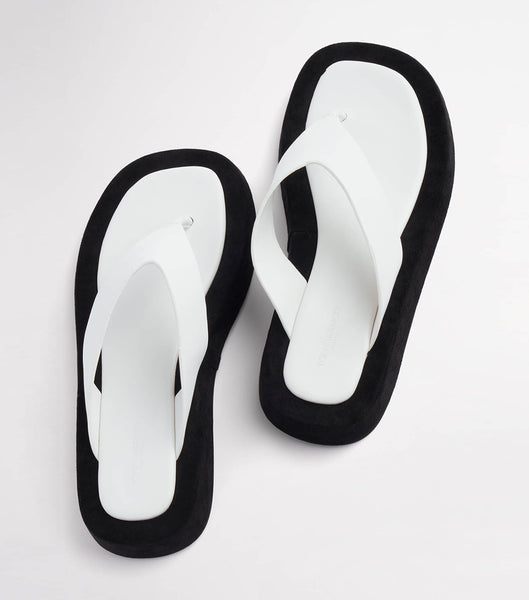 Sandalias de dedo Tony Bianco Ives Milk Capretto 3.5cm Blancas | GCLEC58529