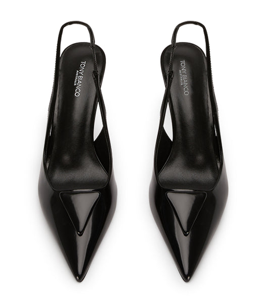 Tacones bajos Tony Bianco Bertie Black Hi Shine 7.5cm Negras | CLJBT62836