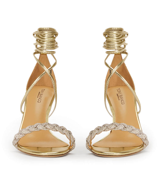 Tacones bajos Tony Bianco Henley Gold Nappa Metallic 8.5cm Doradas Metal | TCLPQ34937