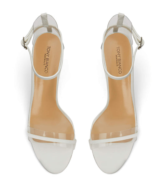 Tacones bajos Tony Bianco Houston Milk Capretto 8.5cm Plateadas | ACLDF80561