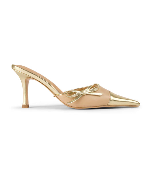 Tacones bajos Tony Bianco Shirley Beech/Gold 8cm Doradas | CLEAH96293