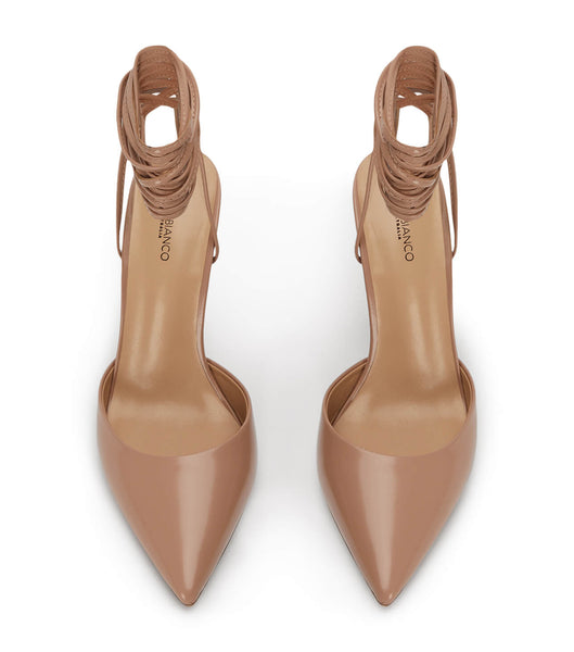 Tacones con tiras Tony Bianco Acer Latte Hi Shine 10.5cm Beige | ZCLNQ71130