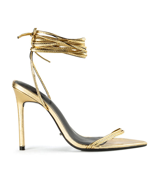 Tacones con tiras Tony Bianco Millie Gold Foil 10.5cm Doradas | CLDFL58434