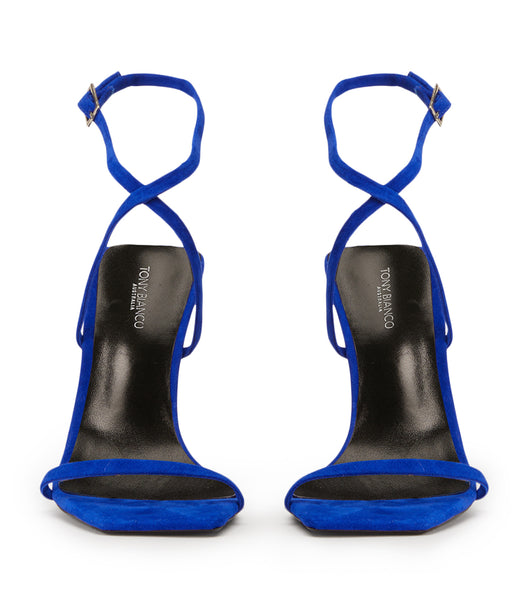 Tacones con tiras Tony Bianco Naxos Azure Gamuza 10.5cm Azur | BCLSD77116