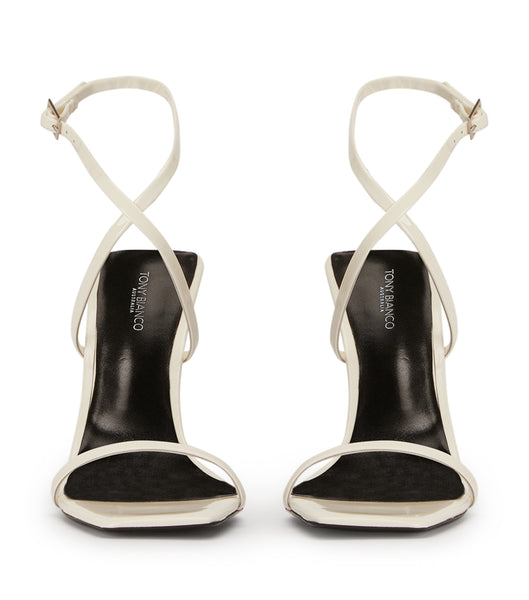 Tacones con tiras Tony Bianco Naxos White Charol 10.5cm Blancas | CLEGJ45863