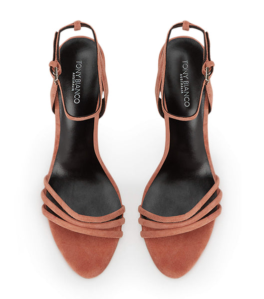 Tacones con tiras Tony Bianco Rush Rose Gamuza 9.5cm Rosas | BCLSD36717