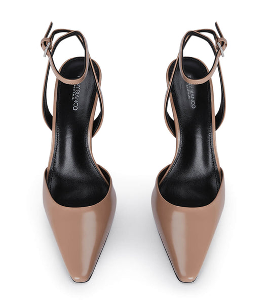 Tacones de aguja Tony Bianco Eden Latte Hi Shine 10.5cm Beige | CLJBT99823
