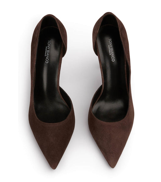 Tacones de evento Tony Bianco Alyx Espresso Gamuza 10.5cm Chocolate | CLJBT94150