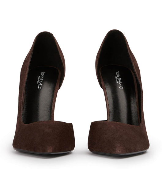 Tacones de evento Tony Bianco Alyx Espresso Gamuza 10.5cm Chocolate | CLJBT94150
