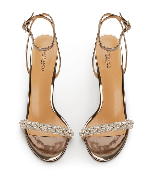Tacones de evento Tony Bianco Kosta Gunmetal Shine 11cm Gris | SCLVO46129