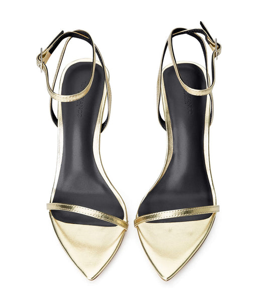 Tacones de evento Tony Bianco Myra Gold Nappa Metallic 10.5cm Doradas Metal | TCLPQ74240