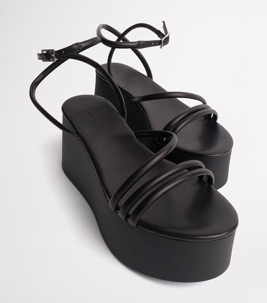 Zapatos Plataforma Tony Bianco Tory Black Sheep Nappa 9.5cm Negras | CLEAH87712