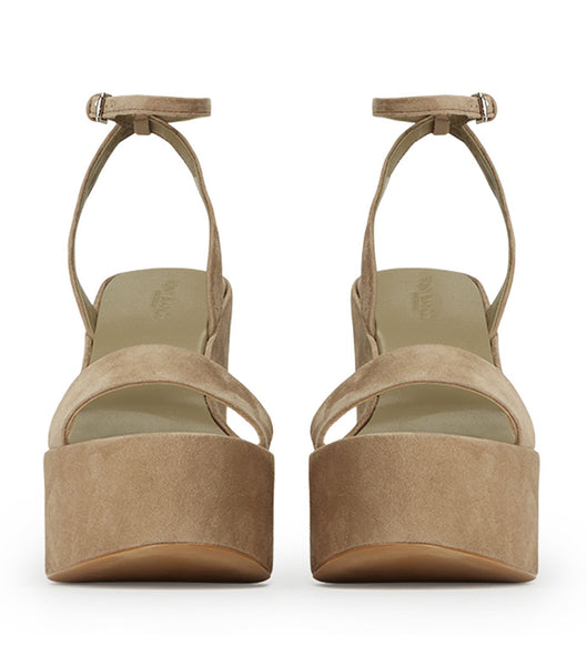 Zapatos Plataforma Tony Bianco Vesna Stone Gamuza 13cm Gris | BCLSO44978