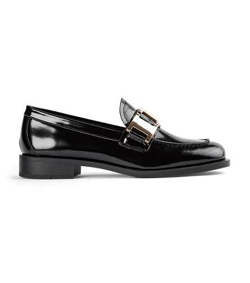 Loafers Tony Bianco Ruiz Black Hi Shine 2.5cm Negras | CLDFL29134