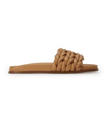 Sandalias Planas Tony Bianco Layton Biscuit Nappa Marrones | UCLTG60343